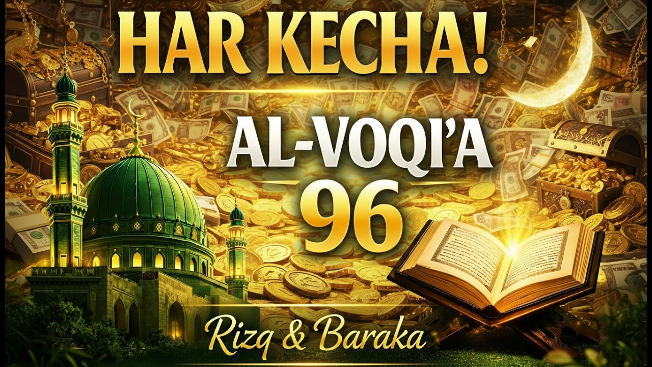 Vaqi’a surasi | Tinchlantiruvchi Qur’on tilovati | Rizq va baraka uchun