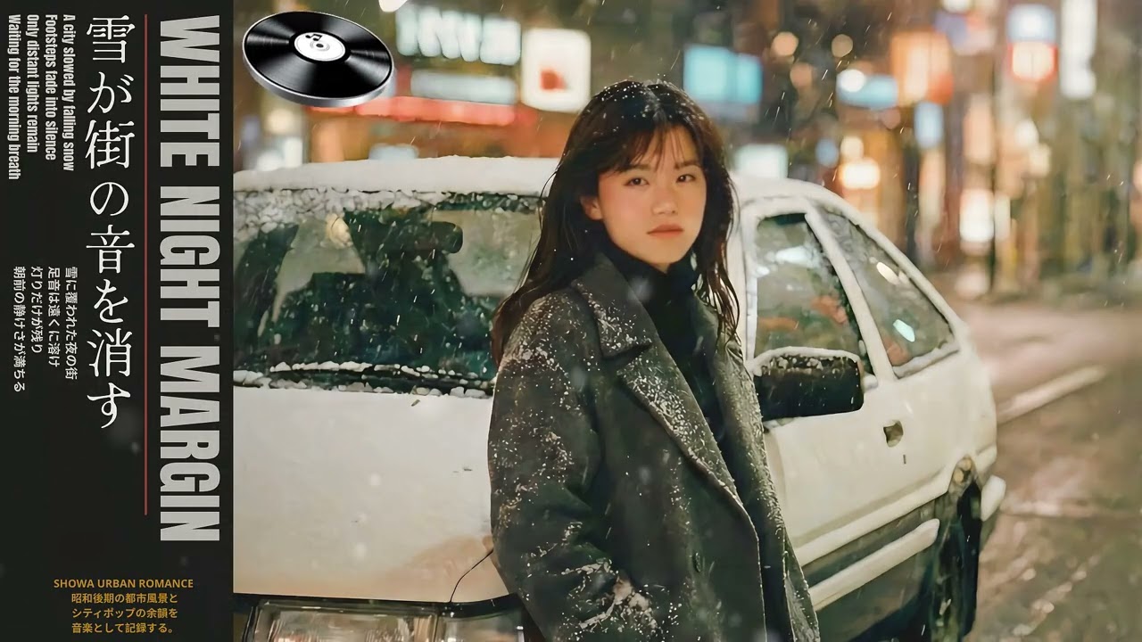 White Night Silence – Snowy Streets of 1980s Japan｜Japanese City Pop｜Showa Urban Romance