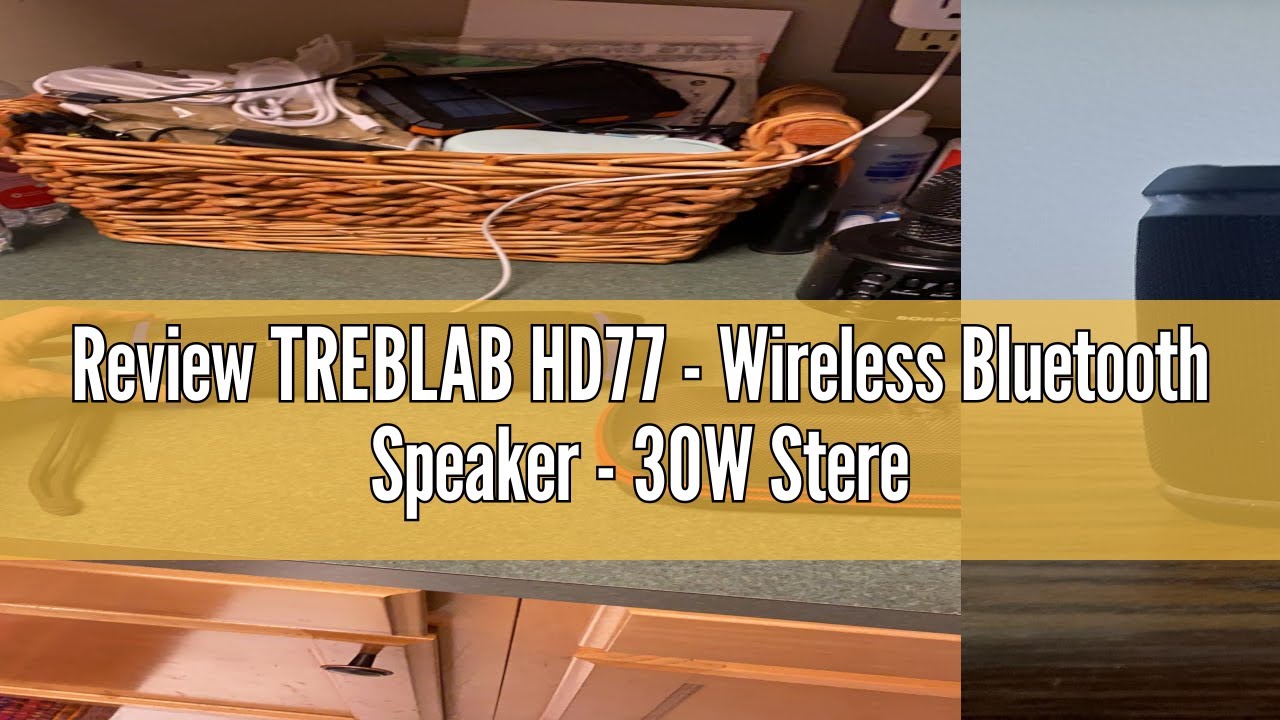 Review TREBLAB HD77 - Wireless Bluetooth Speaker - 30W Stereo, 20H Battery, IPX6 Waterproof, TWS Mod