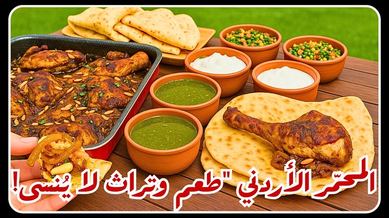 المحمّر الأردني بالسماق وزيت الزيتون … أقوى نكهة دجاج ممكن تتذوقها بحياتك! 🔥😋