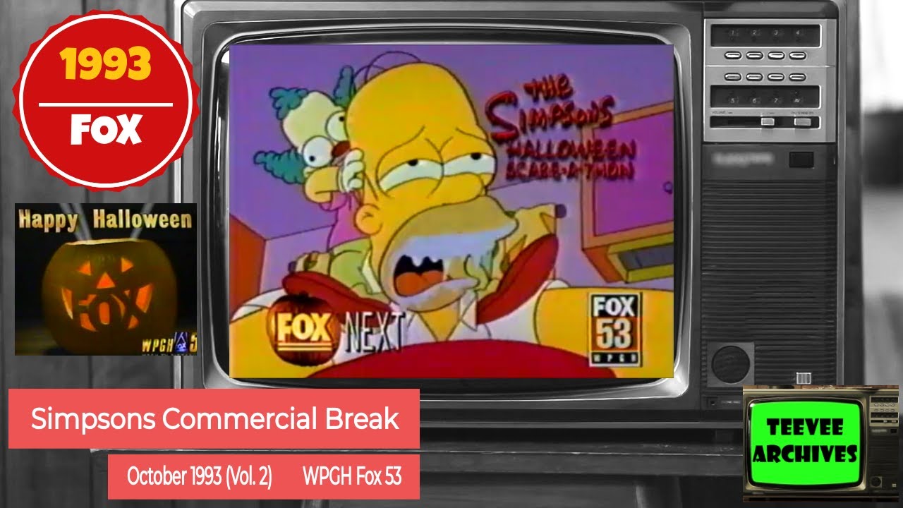 Simpsons Commercial Break - October 1993 (Vol. 2) Halloween Scare-A-Thon