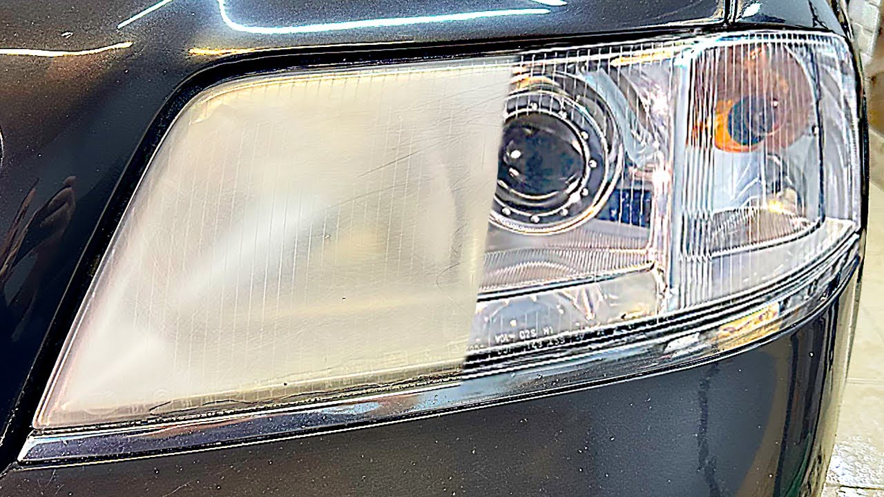 How to Polish and Apply Paint Protection Film to Your Headlights