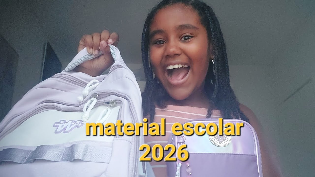 Mostrando meu material escolar 2026 