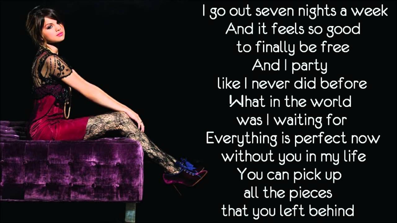 Selena Gomez   I Don't Miss You At All lyrics