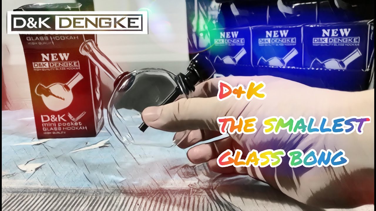【D&K Dengke】The Smallest D&K Glass Bong Mini Glass Water Pipe