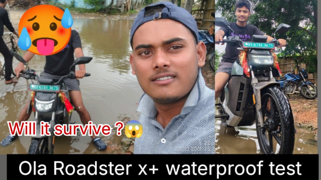 देखो Ola Roadster x+ ने पानी में क्या किया!🥵 Real Waterproof Test ⚡