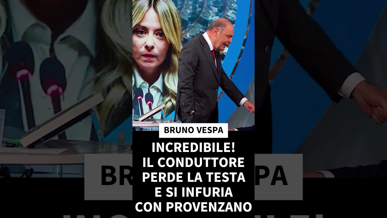 BRUNO VESPA PERDE LA TESTA E SI INFURIA CON PROVENZANO! STIA ZITTO! STIA ZITTO! #news #vespa #pd