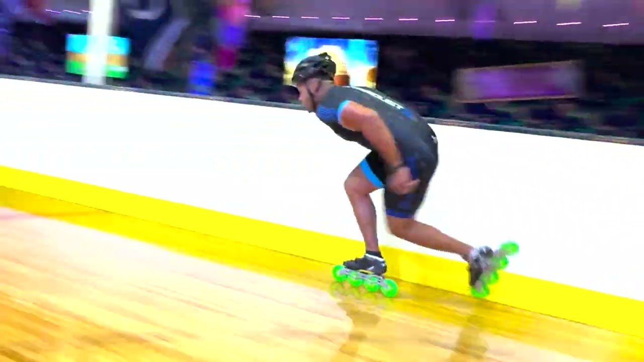 Fast Team Inline Speed Skating Action | Speed Team Energy and Race Intensity