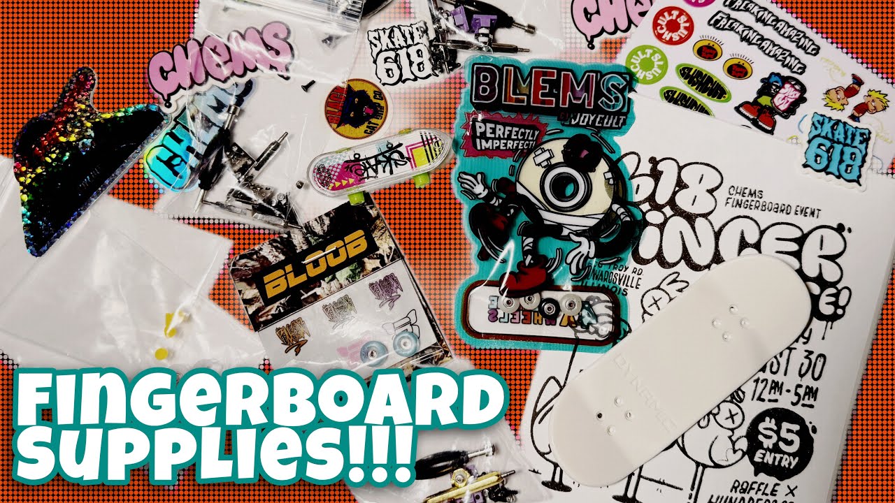 The Best Budget Parts & Supplies For Fingerboarding + Unboxing!!!