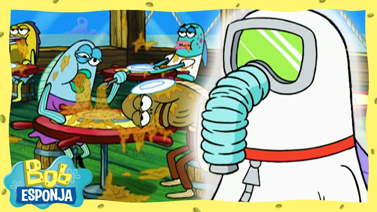 La hamburguesa más grasosa | Bob Esponja en Español