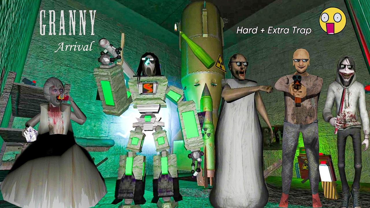Granny New Update - Nuclear Escape 🔥| Granny Horror Game.