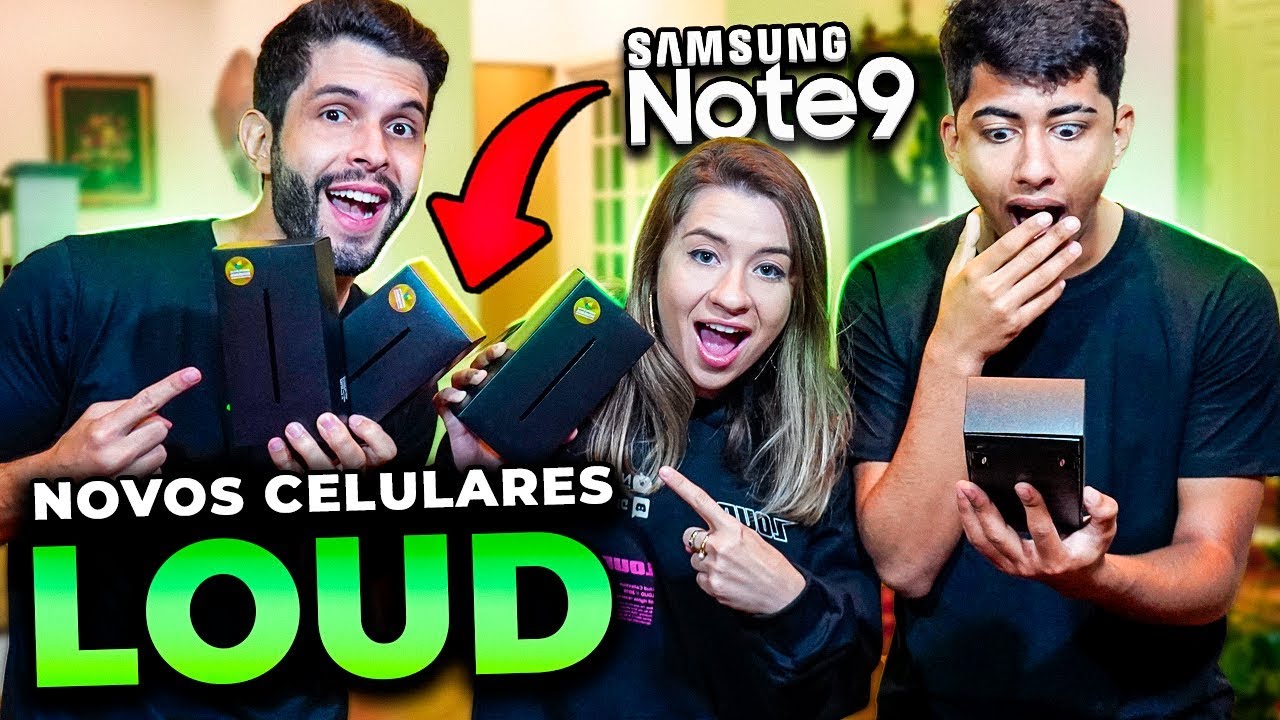 A LOUD GANHOU OS MELHORES CELULARES PRA JOGAR FREE FIRE!!
