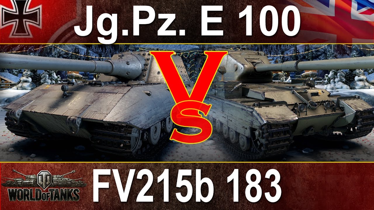 15 x Jg.Pz. E 100 vs 15 x FV215b  - Kto wygra? - World of tanks