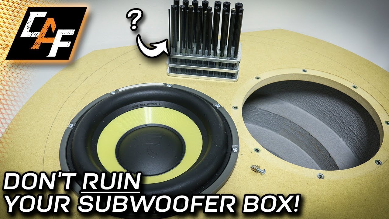 Mounting subwoofers like a pro! Threaded Inserts