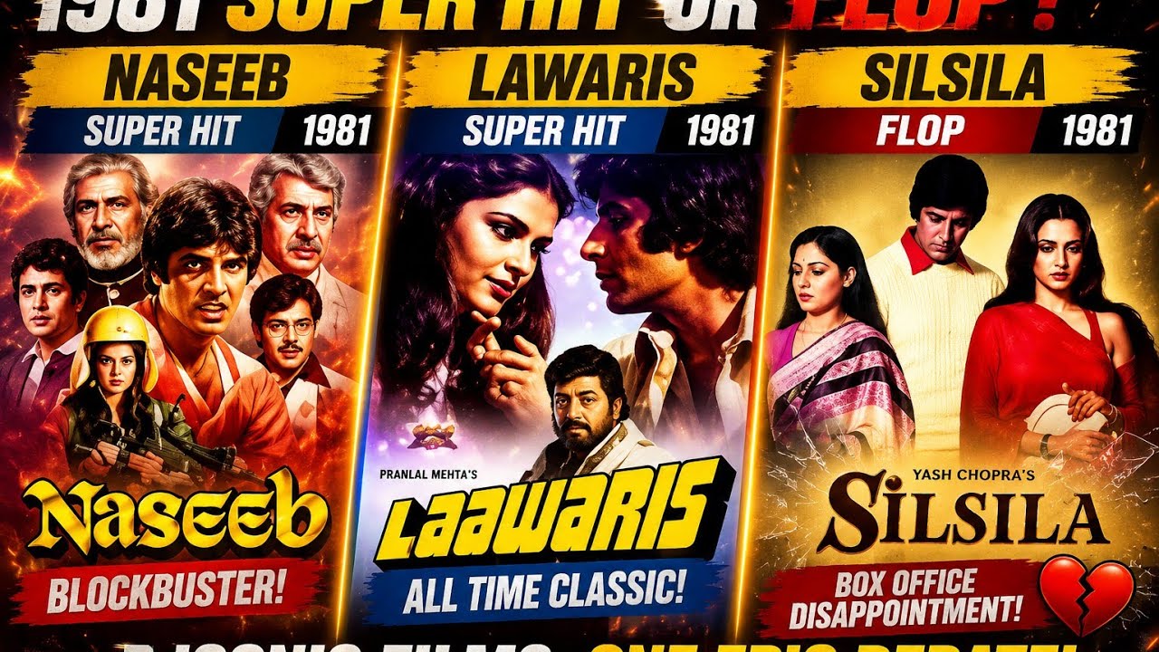 Amitabh Bachchan Hits and Flops Movies Part 1 | Sholay | Khala Patthar | Coolie