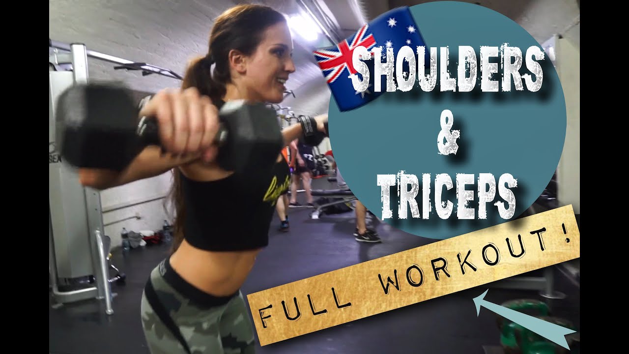 FULL SHOULDER & TRICEP WORKOUT// Strong and Toned Arms! // 2016 Arnold Australia Mini-Series