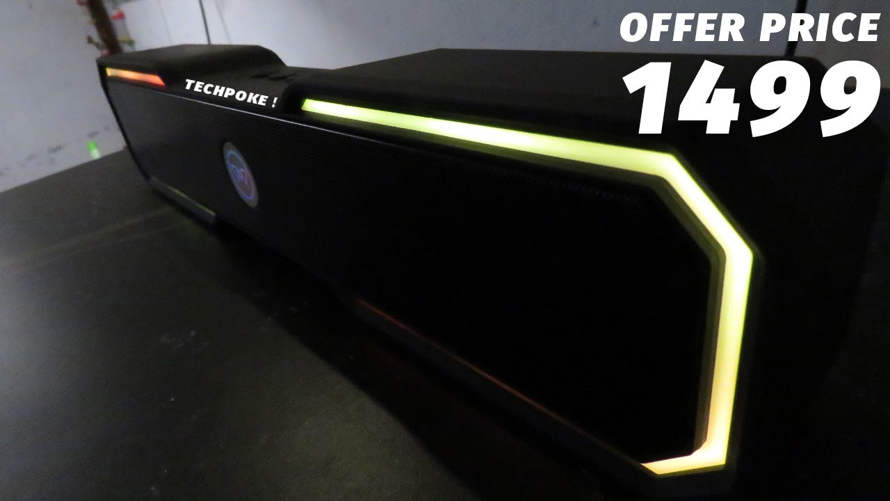 Wings Center Stage 400 🔥 Great Sounding BT speaker with RGB #wings #techpoke