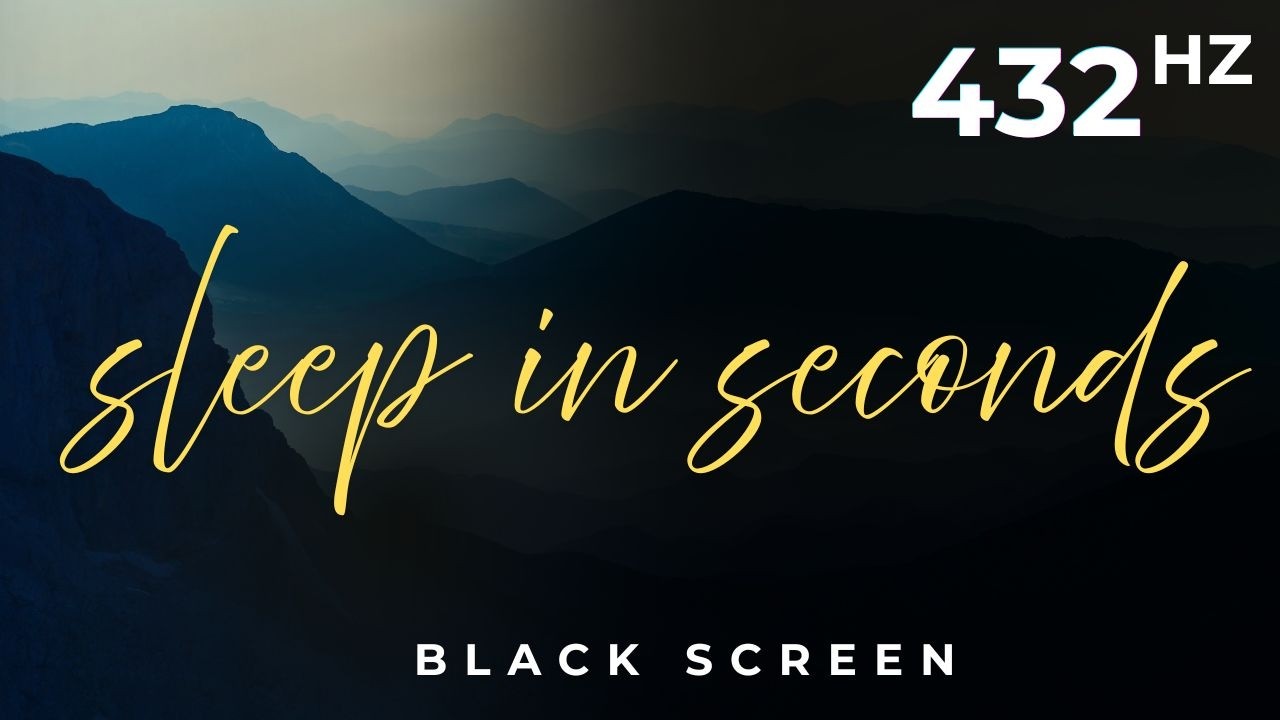 432 Hz Frequency Black Screen | Sleep Sound Frequency For Relax Sleep Healing Frequencies