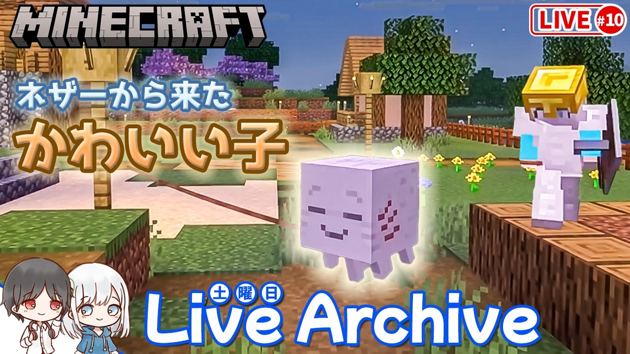 【Minecraft】#10 ネザーから来たかわいい子！村に新しい仲間が誕生!?【1年3組GAMECHANNEL】