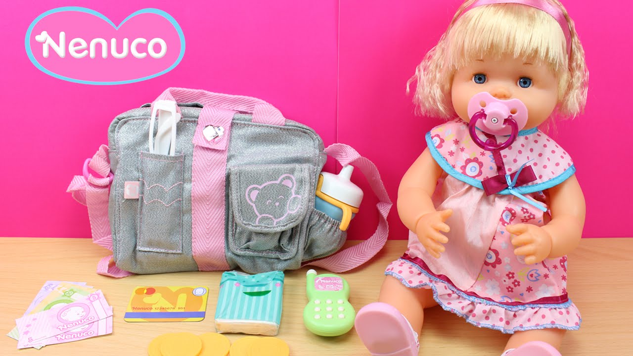 Bolso de mamá NENUCO | La bebé Nenuco se va de paseo con mamá | Juguetes de Nenuco en español