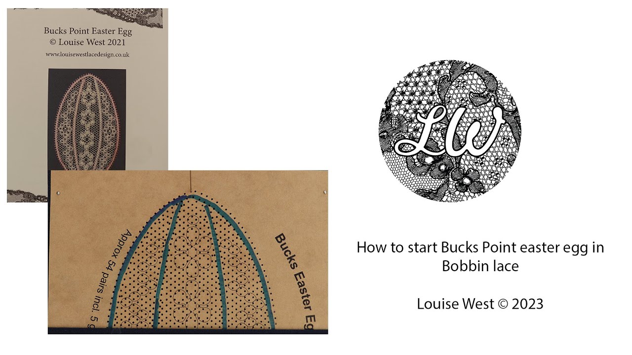 How to start Bucks Point Easter egg in bobbin lace.