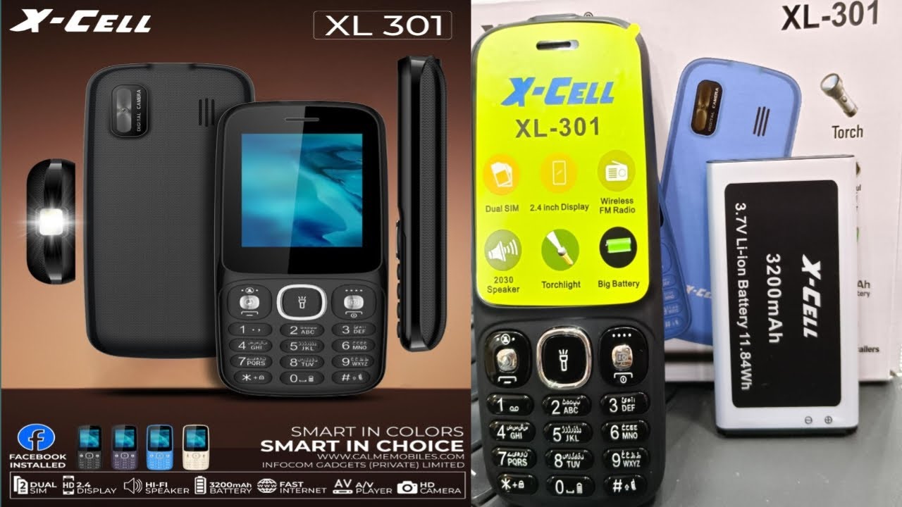 X CELL XL 301 Mobile Unboxing 3200 Mah Battery Rs 2599