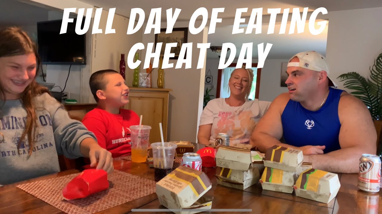 FULL DAY OF CHEAT MEALS🔥#bodybuilding #fun #funny #family #eating #food #workout #fitness #training