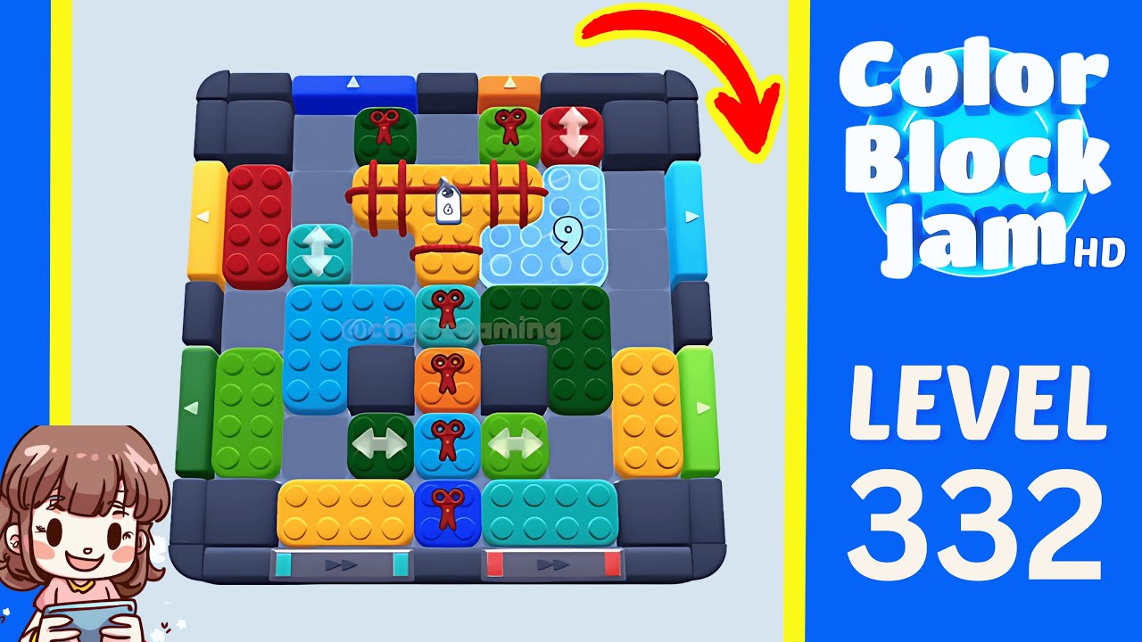 Color Block Jam Level 332 Solution Walkthrough