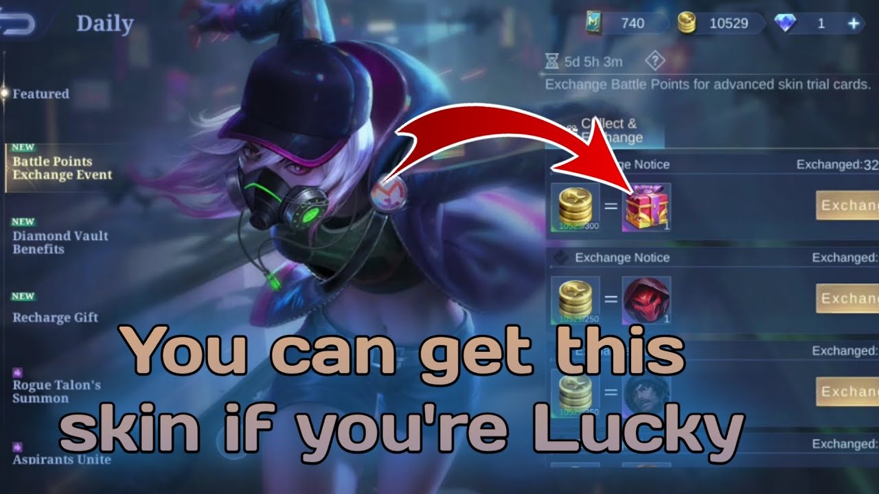 Exchange this Skin with Battle Points | Free Natalia Special Skin " Cyber Spectre" if you're Lucky