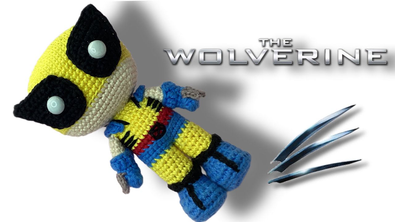 WOLVERINE Funko Amigurumi 1/3 (SUBS 🇺🇸🇧🇷)#wolverineacrochet #superheroesamigurumi