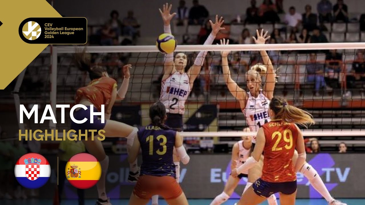 Croatia vs. Spain - Match Highlights | European Golden League Women 2024