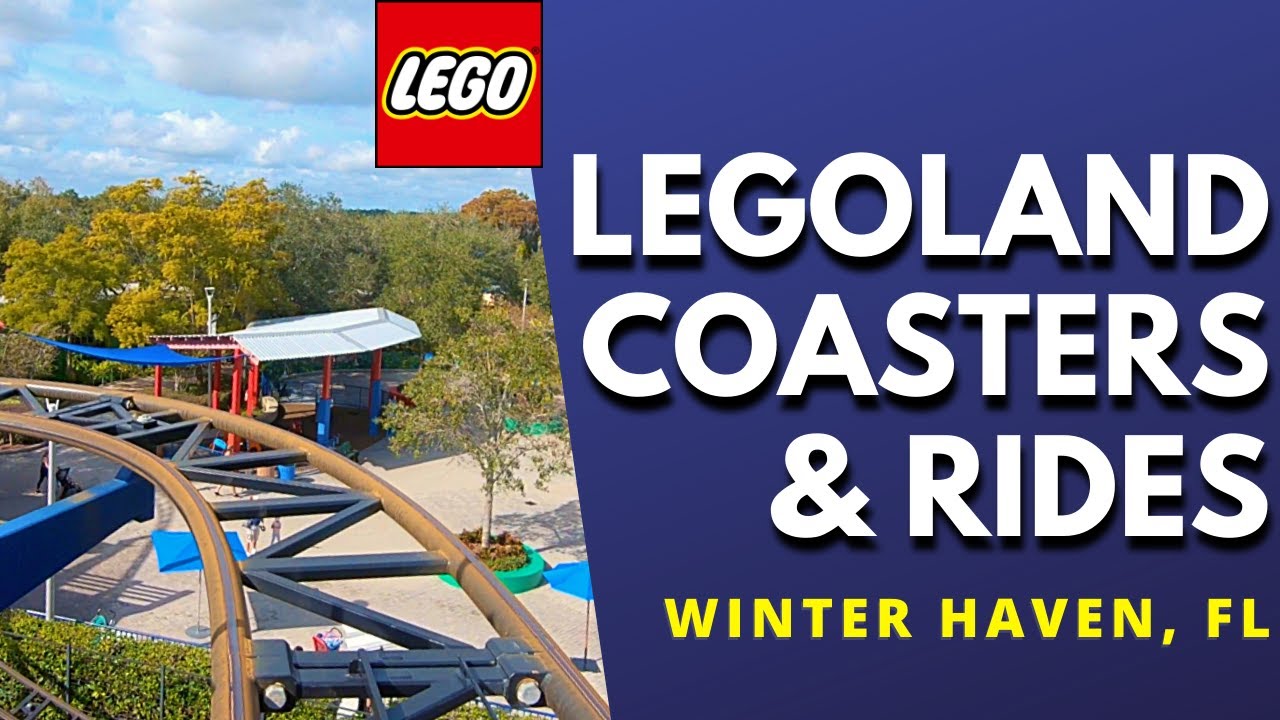 LEGOLAND Roller Coasters and rides POV Front Seat | Flying School, Great Lego Race, and more Florida