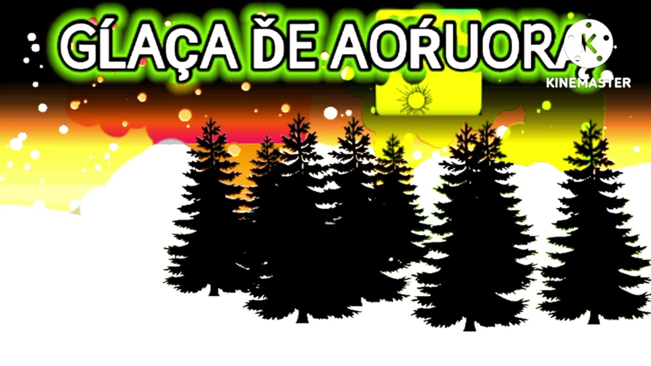 Aurora on glacier (Super Speed up)