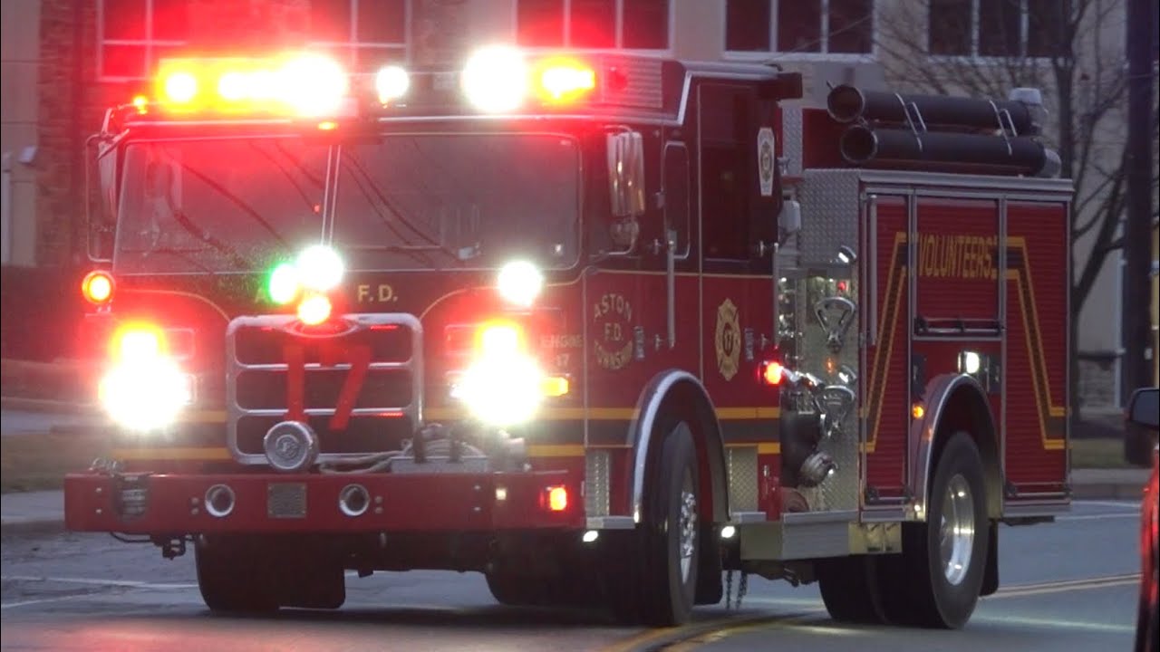 Aston Township Fire Department Engine 17 Responding 3/2/24