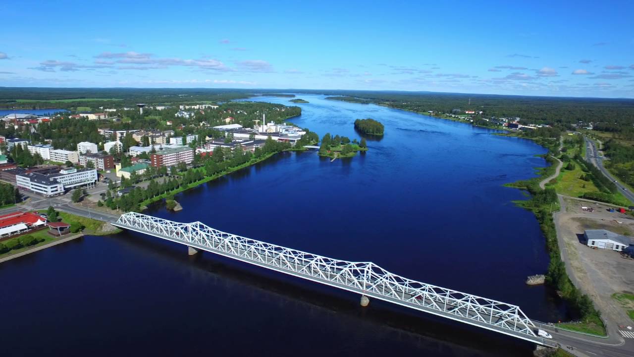 Tornio - Haparanda a sunny morning in August captured with DJI Inspire 1
