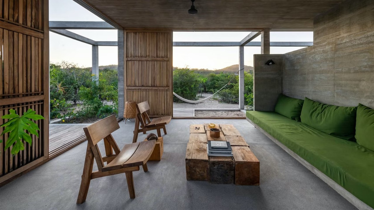 CASA DE CONCRETO E MADEIRA | Rústica e Minimalista!
