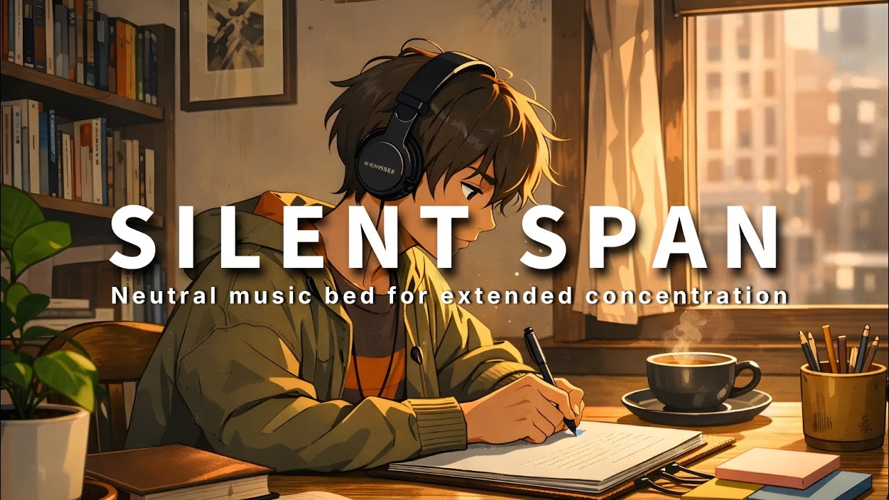 Silent Span — neutral music bed for extended concentration