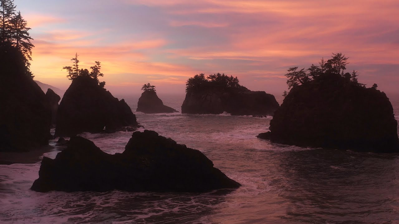 The Untamed Coast - (Oregon Coast Cinematic Aerial Drone Film)