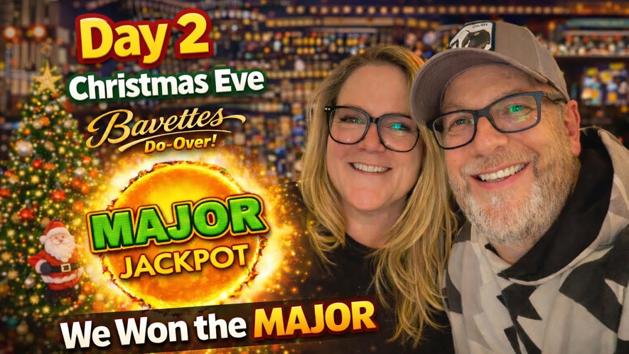 Day 2 - VEGAS MAJOR HIT! 🎰 Christmas Eve Slot Madness Chasing MGM Gold / Park /Cosmo/Aria/Bavette's