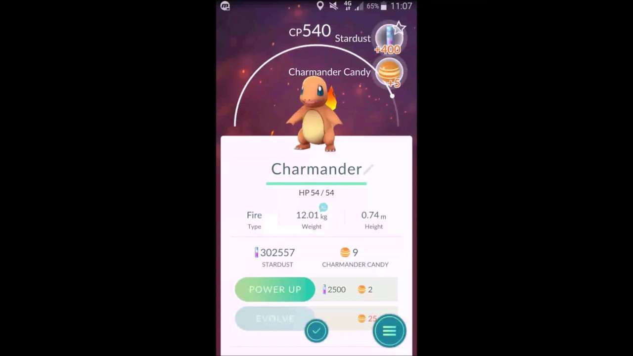 Pok&eacute;mon GO! 2 km egg opening Charmander