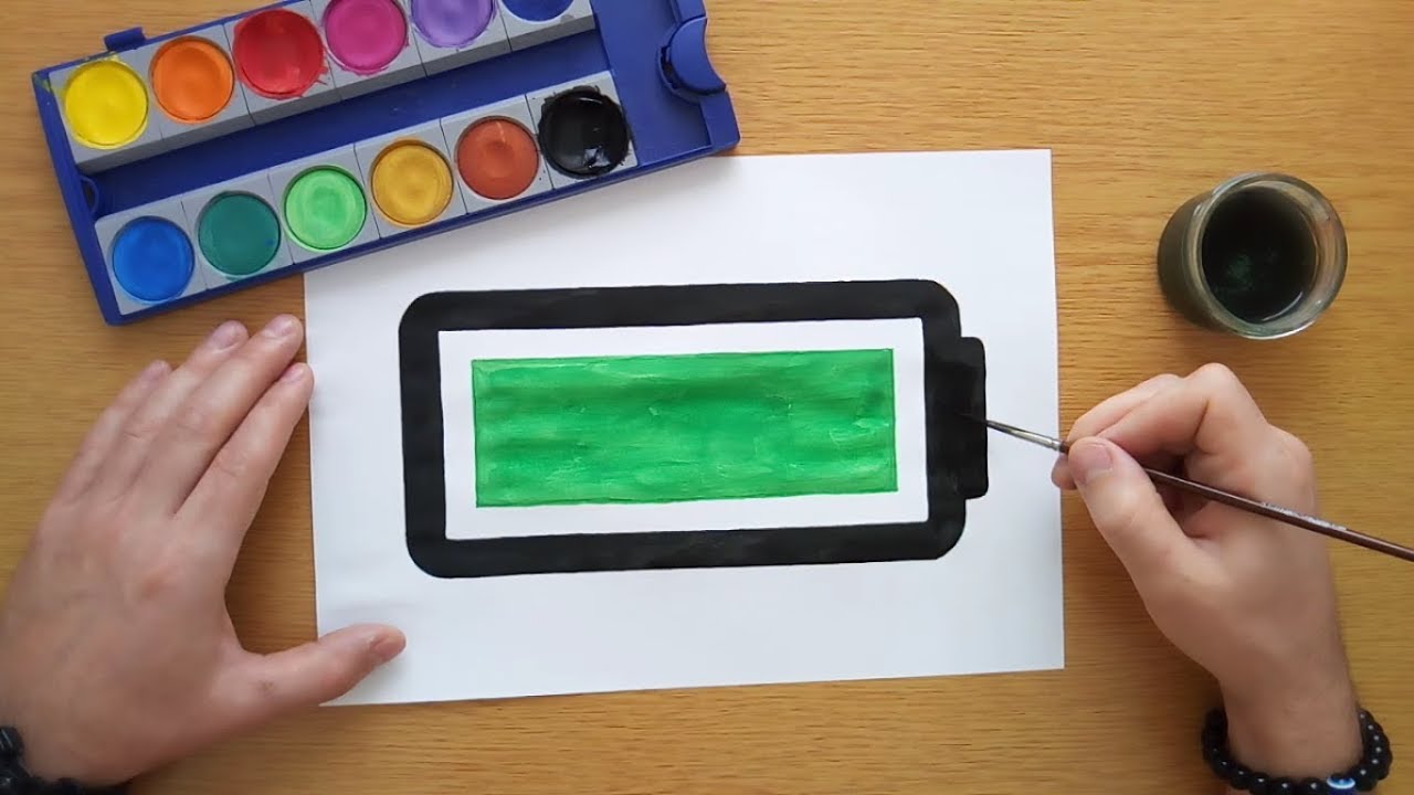 How to draw a full battery icon