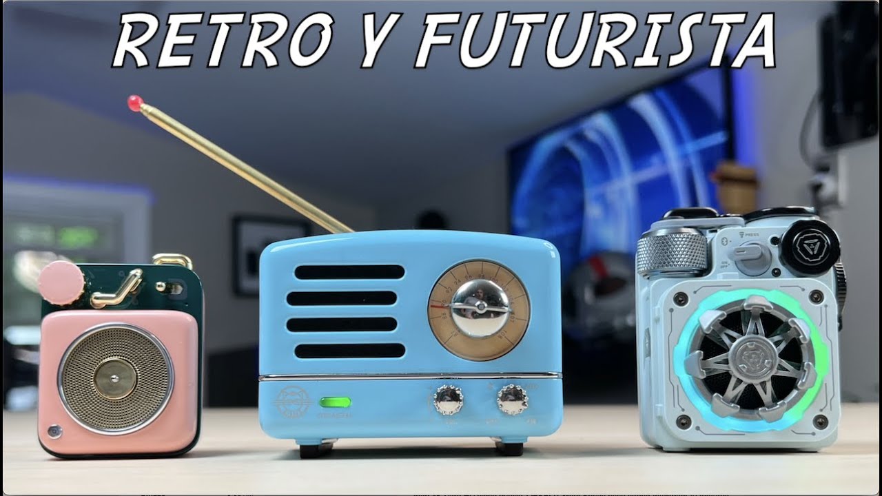 Futuristas, retro Y POTENTES estos son los  mini parlantes de Muzen