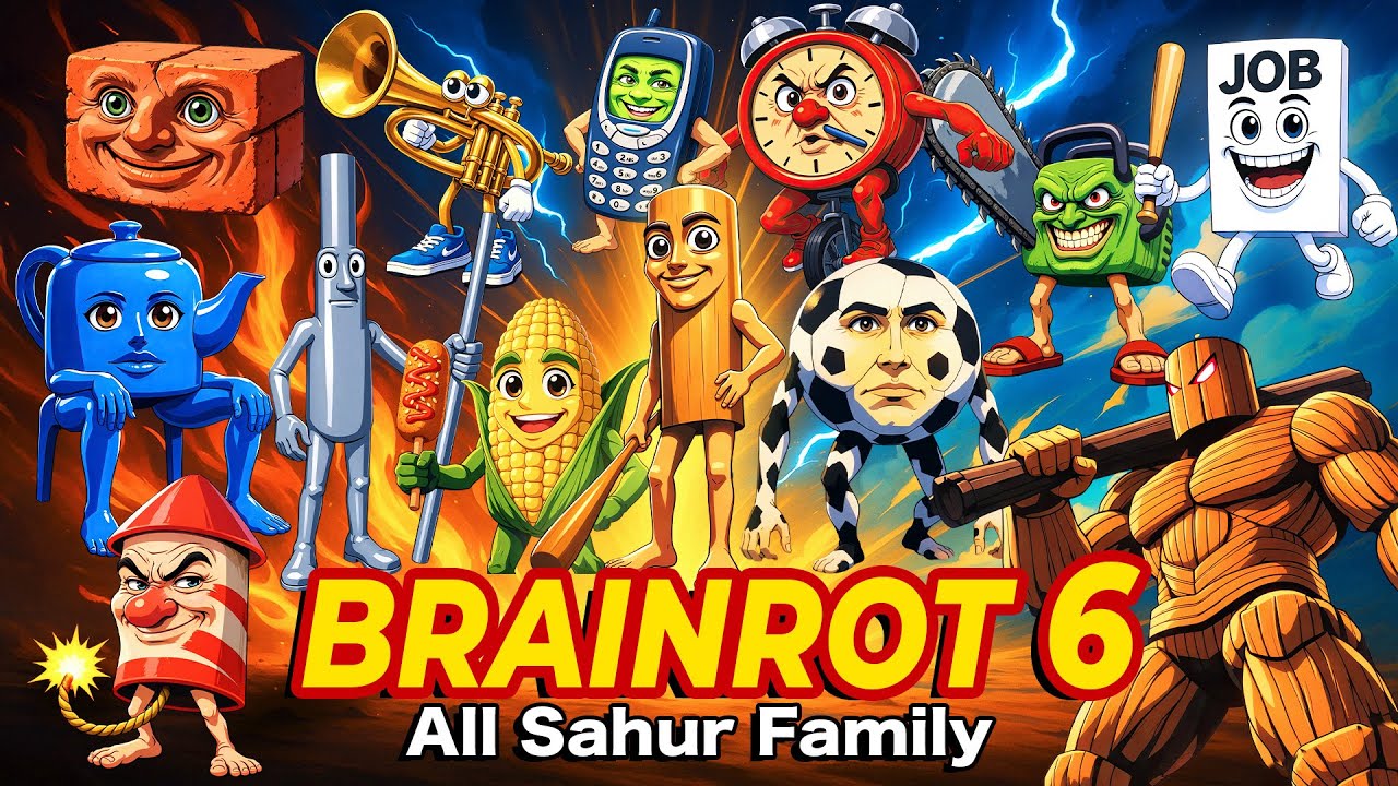 Brainrot Anime Opening Song 6 feat. SAHUR FAMILY (Official Music Video) by Smirkzy Studio