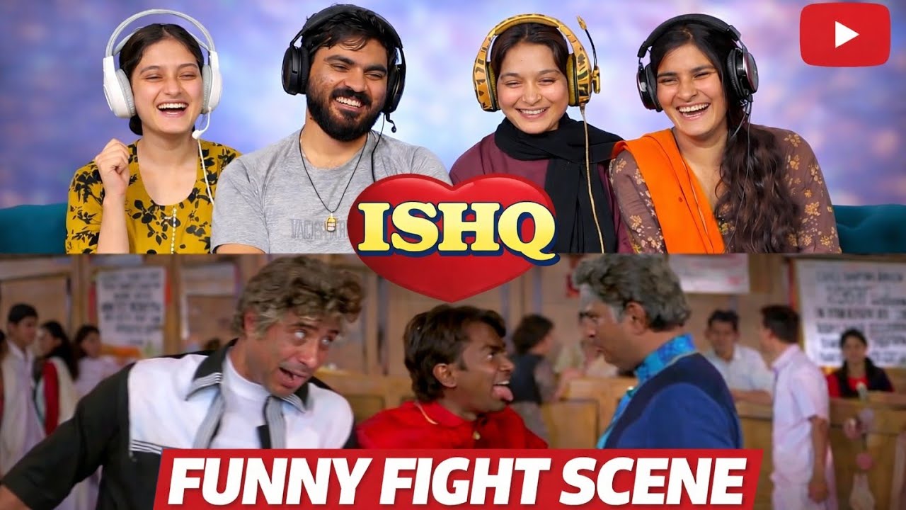 Ishq Movie Funny scene Reaction 😂 Ajay Devgan, Aamir Khan, Kajol, Juhi Chawla | P2