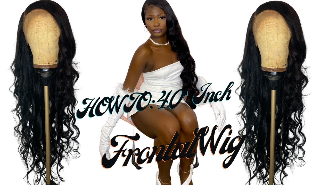 HOW TO: Make A 40” Frontal Wig + Jet Black Water Color Method | KabrinaKay
