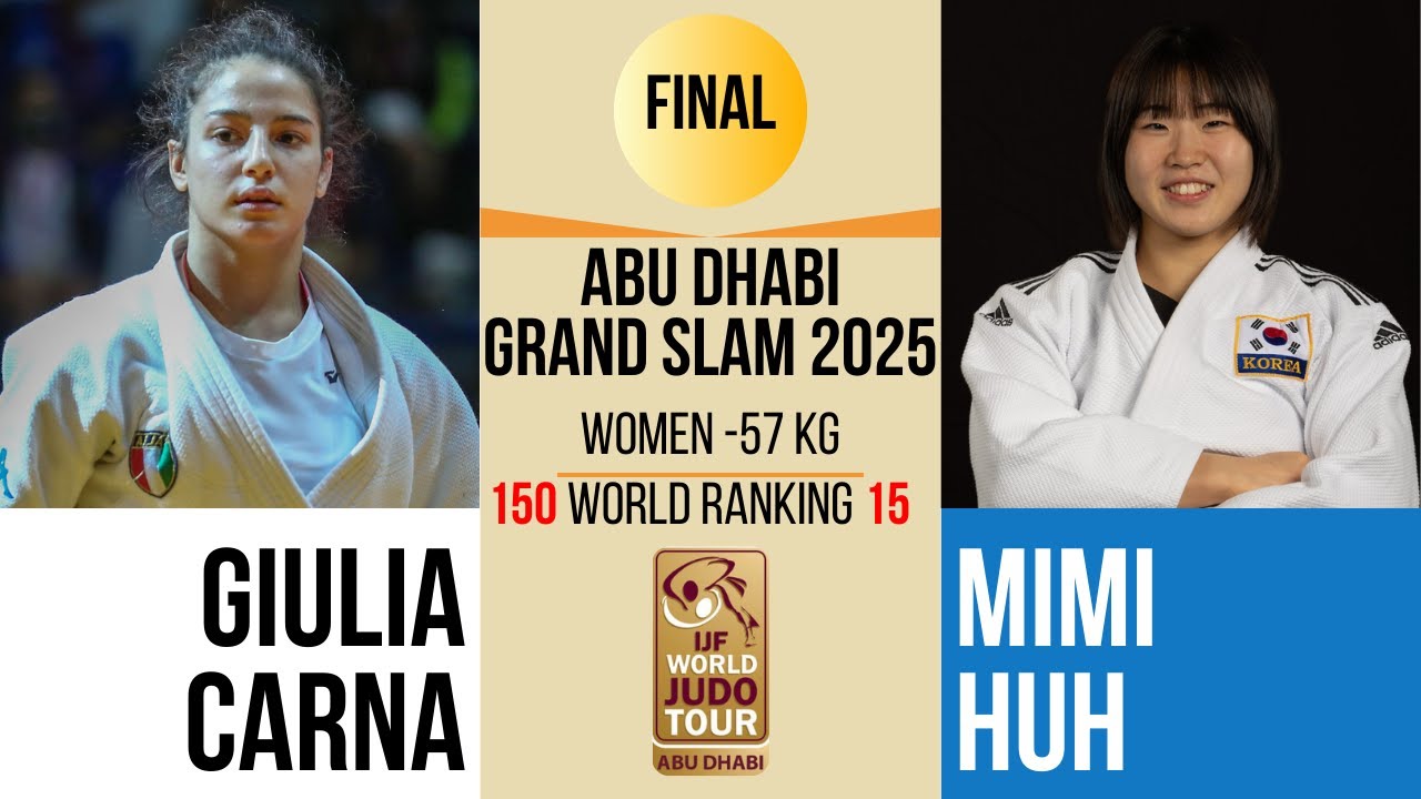 Giulia CARNA VS Mimi HUH | Abu Dhabi Grand Slam 2025 | GOLD -57 kg