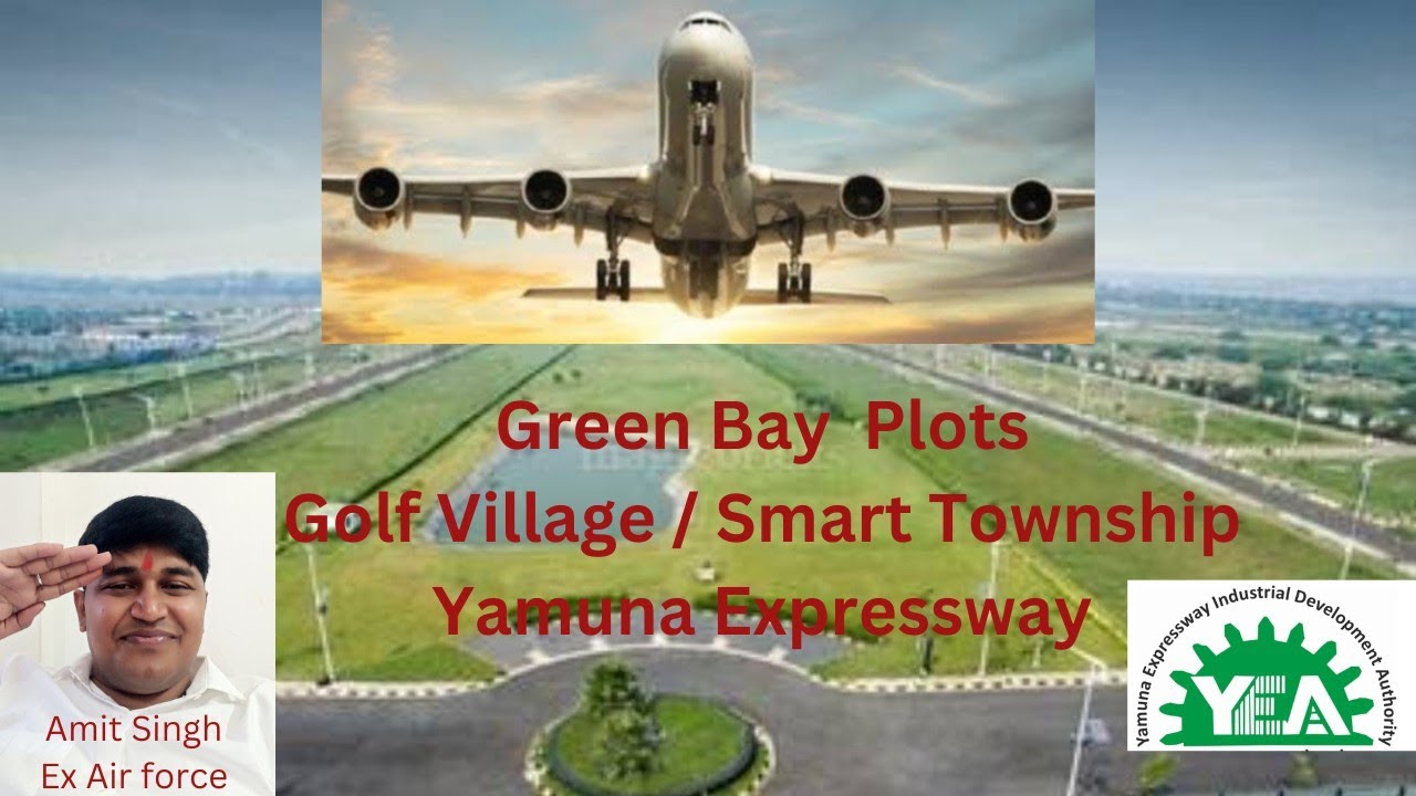 Green Bay /Golf Village #smartcity #greencity near #YamunaExpressway #jewarairport #GaurYamunaCity
