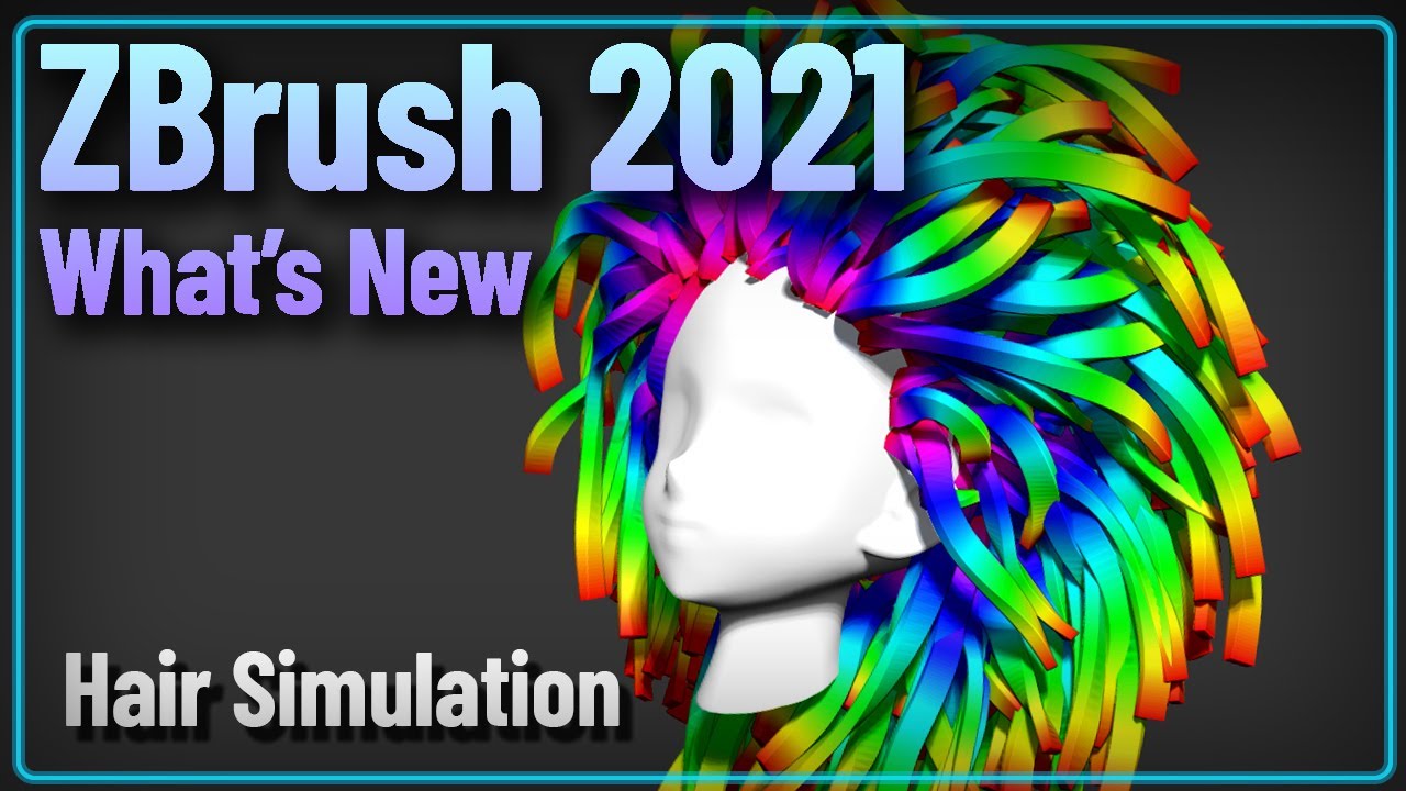 025 ZBrush 2021 Hair Fibermesh Dynamic Simulation