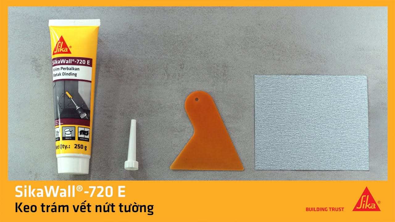 Hướng dẫn sử dụng Keo trám vết nứt tường SikaWall®-720 E