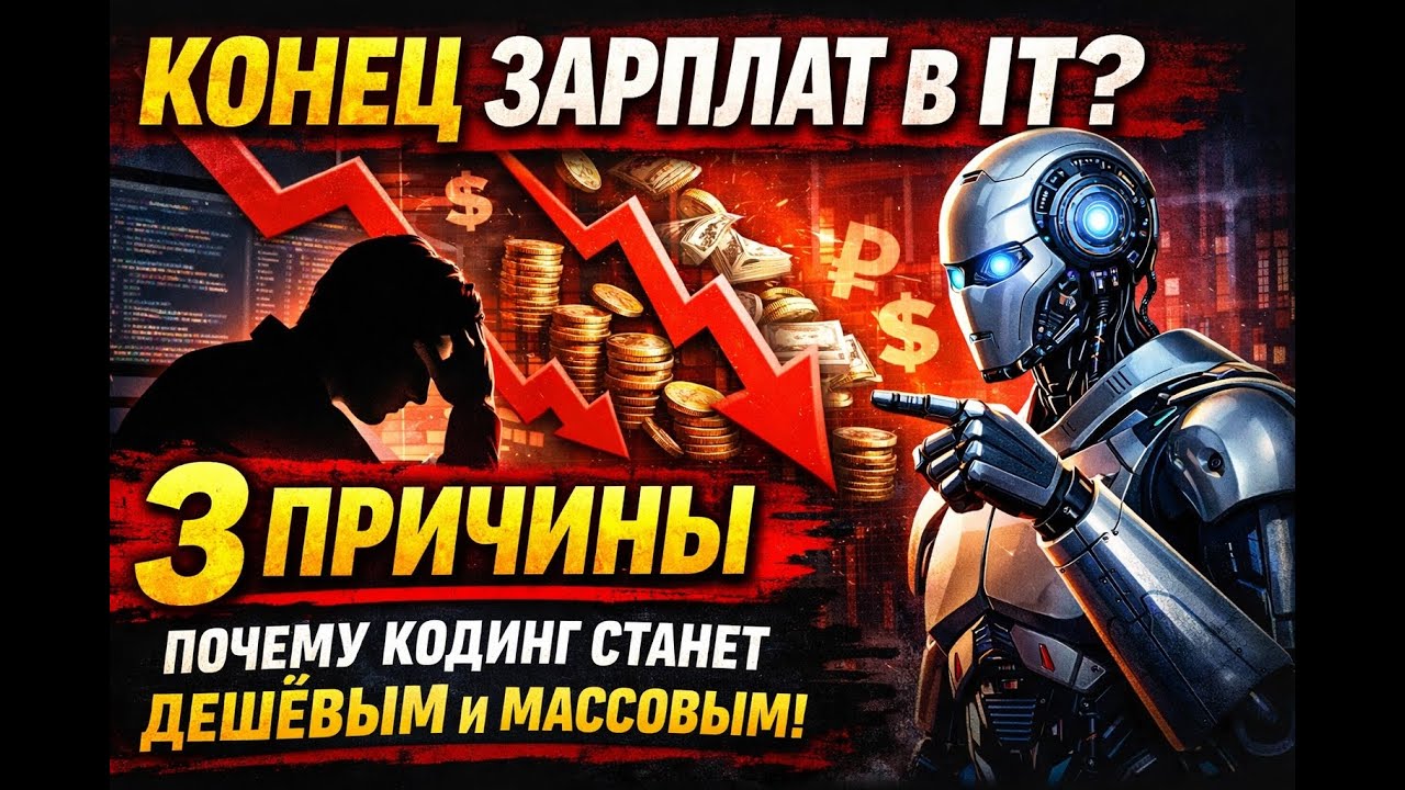Конец эпохи высоких зарплат в IT? 3 причины, почему кодинг станет дешевым и массовым